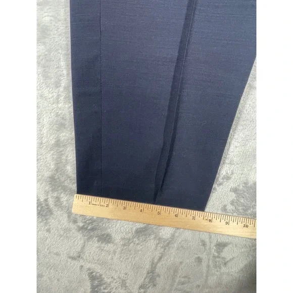 Banana Republic Marzotto Performance Wool Tapered Fit Dress Pants 38x30 Navy NEW - Picture 11 of 13